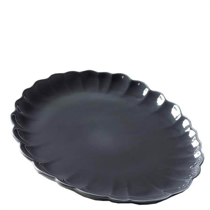 MM Linen Bobble Grey Platter